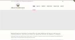 Desktop Screenshot of masterweavetextiles.com