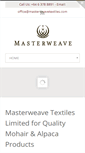 Mobile Screenshot of masterweavetextiles.com
