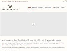 Tablet Screenshot of masterweavetextiles.com